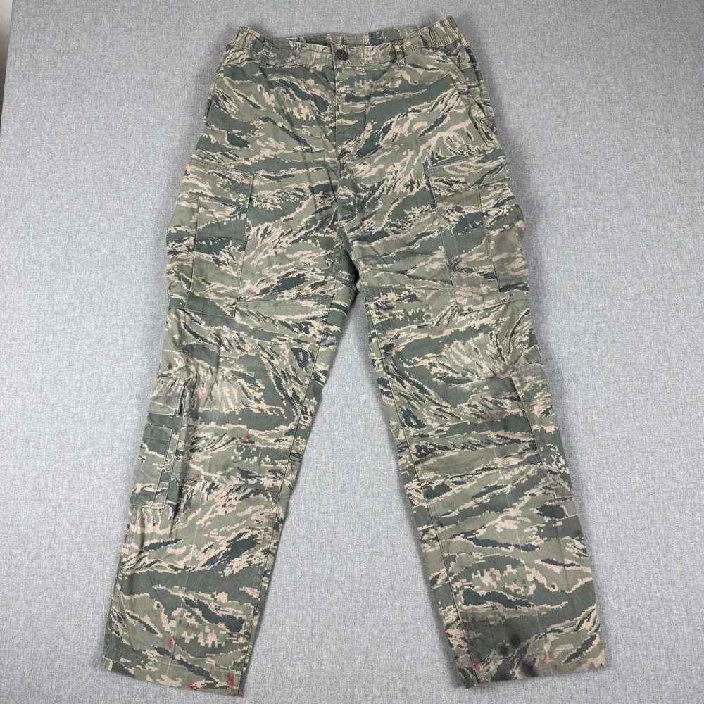 US Air Force DSCP Mens Tiger Stripe Digital Camo Cargo Pants 32S Military